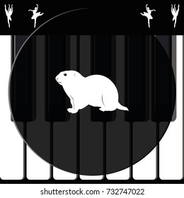 Gopher silhouette icon.