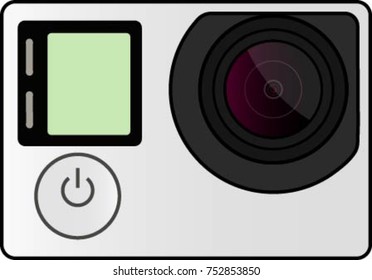 Gopro Hero 4 Action camera without its protective case
