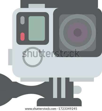 gopro vector illustration icon flat design