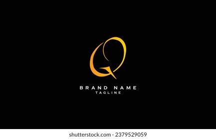 GOQ, GQO, OGQ, OQG, QOG, QGO, GQ, QG, Abstract initial monogram letter alphabet logo design