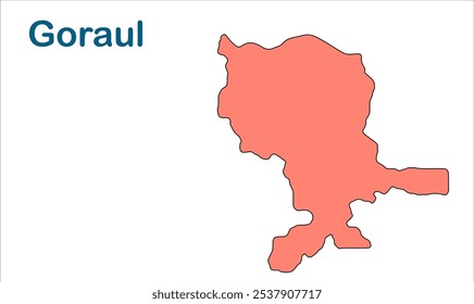 Goraul subdivision map ,Vaishali District, Bihar State, Republic of India, Government of Bihar, Indian territory, Eastern India, politics, village, tourism