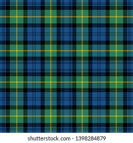 Gordon Ancient Tartan. Seamless pattern for fabric, kilts, skirts, plaids