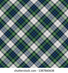 Gordon Dress Ancient Tartan. Tartan imitation for prints on fabric and clothing, interior decoration, Scottish-style websites. Seamless pattern. Diagonal cell.