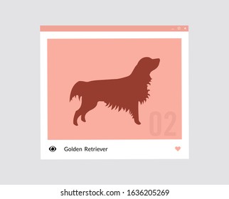Gordon Setter vector dog icon