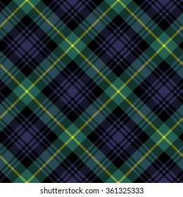 gordon tartan tejido de corte textil patrón sin fisuras.Ilustración vectorial. EPS 10. Sin transparencia. Sin gradientes.