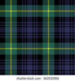 gordon tartan fabric texture plaid pattern seamless.Vector illustration. EPS 10. No transparency. No gradients.