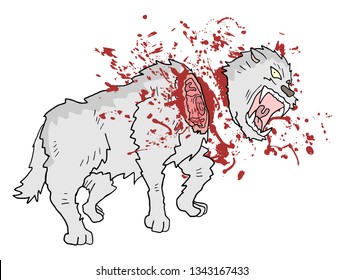 gore murder wolf draw