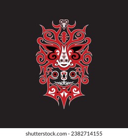 Gorga Batak design, traditional art of the Batak tribe which is usually carved on the outer walls of Batak traditional houses on Samosir Island. Can be applied to t-shirts, hoodies and others.