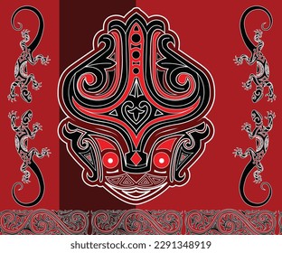 The Gorga Batak Toba Batik pattern is a carving or sculpture that is usually found on the outside (exterior) of Toba Batak traditional houses and artistic instruments (drums, harps, harps), and so on.