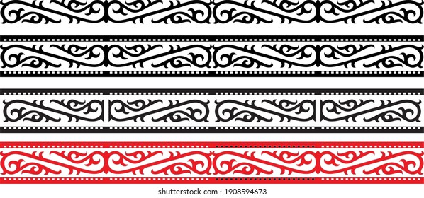 Gorga, black and red carvings that are usually carved on the walls of houses