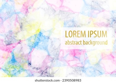 Gorgeous background with marble pattern with a texture that looks like it was drawn with alcohol ink.
The text and title part are separate parts, they can be scaled or deleted.