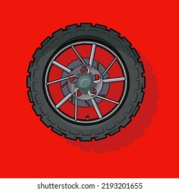 Gorgeous Bavarian tour enduro motorcycle front and rear tire that delights and catches the eye