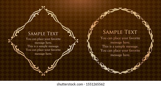 Gorgeous and beautiful vintage frame design
