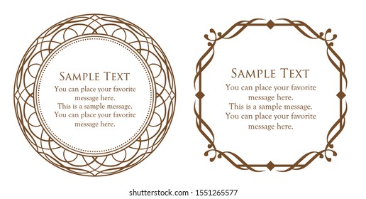 Gorgeous and beautiful vintage frame design