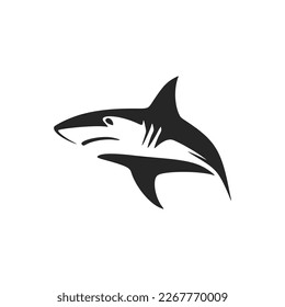 Gorgeous black and white shark logo vector to bring your brand to life.