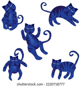 Gorgeous Blue cat the symbol of 2023 