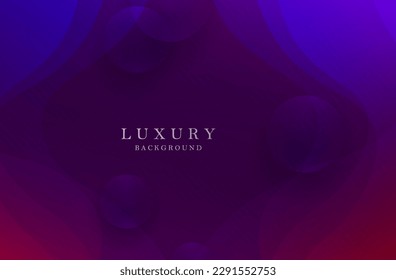 Fondo de gradiente azul y púrpura, formas abstractas ovaladas
