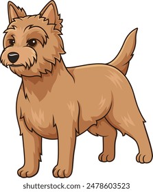 Wunderschöne Cairn Terrier Vektorillustration