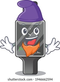 A gorgeous cartoon design of smart watch as an Elf fairytale character. Vector illustration