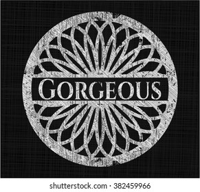 Großartiges Kreideemblem auf der Tafel
