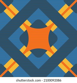 Gorgeous checkered seamless pattern with Scottish motives. Vector illustration for print, fabric, cover, packaging, interior decor, blog decoration and other your projects.