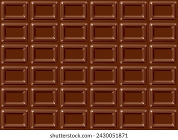 Magnífico patrón de barra de chocolate sin fisuras