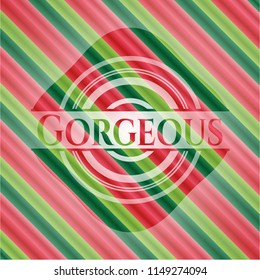 Gorgeous christmas emblem background.