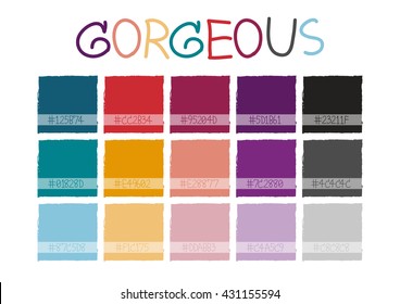 Gorgeous Color Tone with Code Vector Illustration