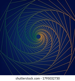 Gorgeous colorful tunnel 3D background for design your web poster, banner, landing page, background, template, etc.