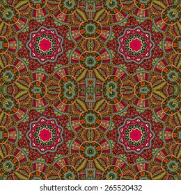 Gorgeous complex  seamless abstract hand-drawn artistic pattern in vector. Attractive design template for background fills, textile, website, poster, card, puzzle, book. Endless zentangle texture.
