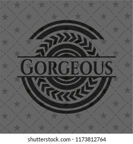 Gorgeous dark badge