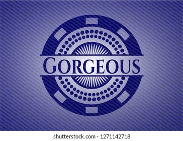 Gorgeous with denim texture