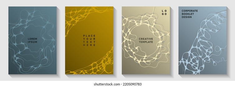 Gorgeous dj party posters. Complex waves network textures. Futuristic banner vector layouts. Disco party posters and banners fluid wavy graphic design.