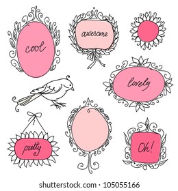 Gorgeous doodle frames
