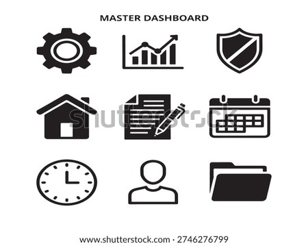 Gorgeous and Dynamic Master Control Dashboard Icons