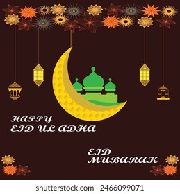 Gorgeous Eid Ul Adha Flyer Design Vector Template