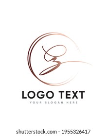 A gorgeous and elegant romantic touch script letter type Z logo template, Vector logo for business and company identity 