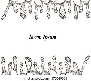 Gorgeous element for design, place for text. 