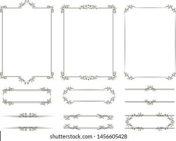 Gorgeous european decoration frame illustration