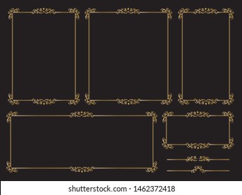 Gorgeous european decoration frame illustration