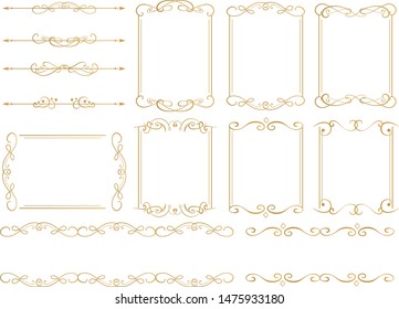 Gorgeous european decoration frame illustration