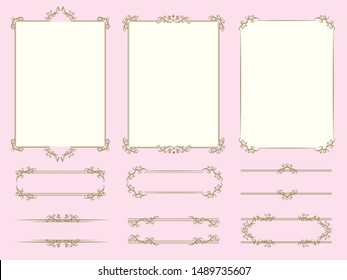 Gorgeous european decoration frame illustration