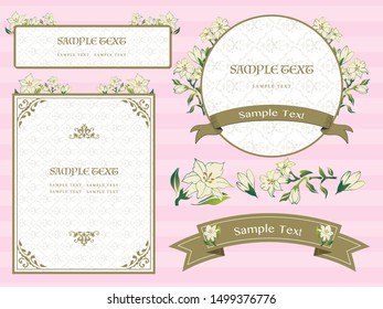 Gorgeous european decoration frame illustration