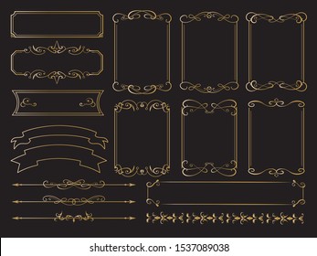 Gorgeous european decoration frame illustration