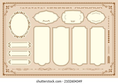 Gorgeous european decoration frame illustration

