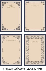 Gorgeous european decoration frame illustration
