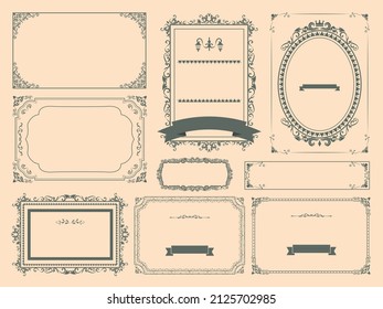 Gorgeous european decoration frame illustration