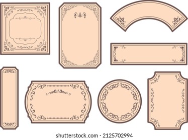 Gorgeous european decoration frame illustration