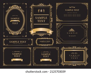 Gorgeous european decoration frame illustration