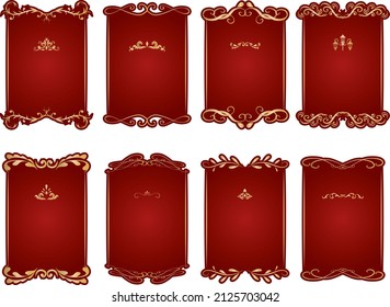 Gorgeous european decoration frame illustration